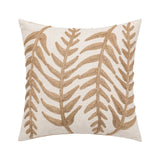 Roomtery Linen Leaves Embroidery Cushion Covers, view 6