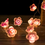 Roomtery Little Pink Flowers Fairy String Lights, view 6