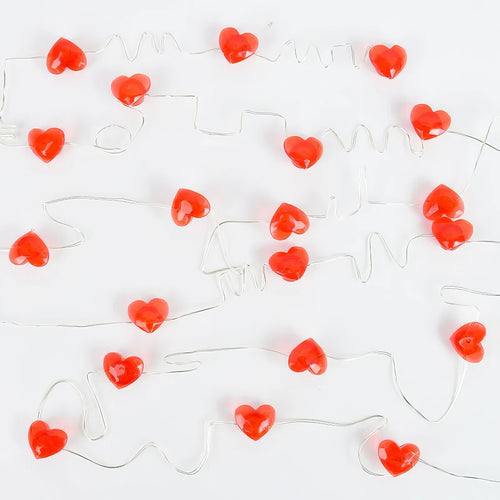 Roomtery Little Red Hearts Fairy String Lights