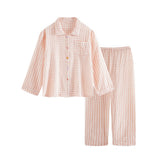 Roomtery Long-Sleeve Pastel Gingham Pajama Set, view 5