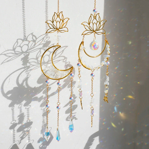 Roomtery Lotus Moon Suncatcher