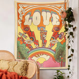 Roomtery LOVE 70s Style Tapestry, view 2