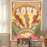 Roomtery LOVE 70s Style Tapestry, view 3