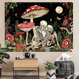 Roomtery Love in Mushroom Forest Tapestry, view 2