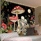 Roomtery Love in Mushroom Forest Tapestry, view 3