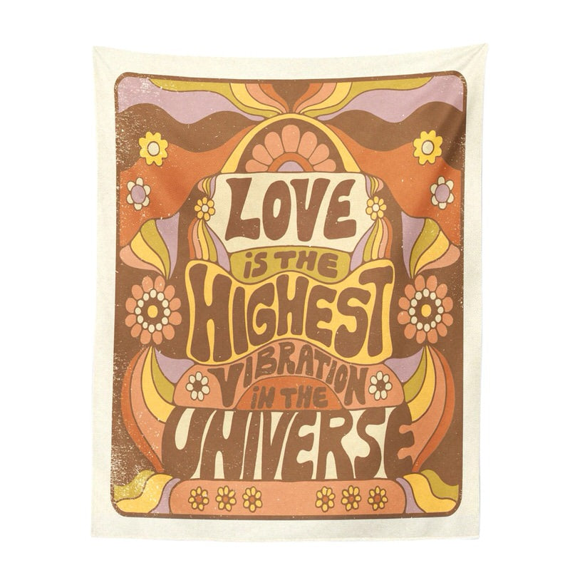 Roomtery Love is Highest Vibration Tapestry