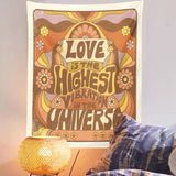 Roomtery Love is Highest Vibration Tapestry, view 3