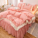 Roomtery Lush Ruffled Coquette Aesthetic Bedding Set, view 4