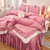 Roomtery Lush Ruffled Coquette Aesthetic Bedding Set, view 6