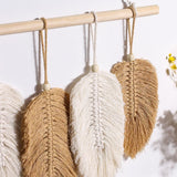 Roomtery Macrame Feather Boho Wall Hanging Decor, view 2