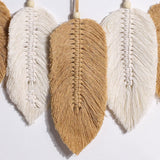 Roomtery Macrame Feather Boho Wall Hanging Decor, view 4