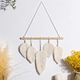 Roomtery Macrame Feather Boho Wall Hanging Decor, view 6