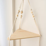 Roomtery Macrame Hanging Corner Shelf, view 6
