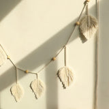 Roomtery Macrame Leaf Tassels Wall Hanging Decor, view 4