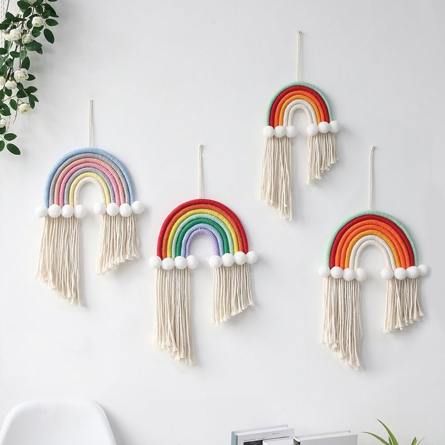 Roomtery Macrame Rainbow Wall Decor