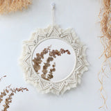 Roomtery Macrame Wall Hanging Round Mirror, view 2
