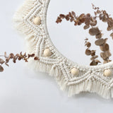 Roomtery Macrame Wall Hanging Round Mirror, view 5