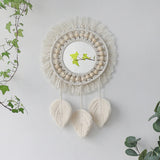 Roomtery Macrame Wall Hanging Round Mirror, view 6