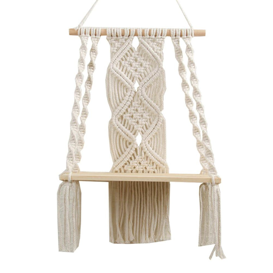 Roomtery Macrame Wall Hanging Shelf