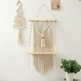 Roomtery Macrame Wall Hanging Shelf, view 5