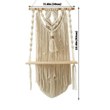 Roomtery Macrame Wall Hanging Shelf, view 6