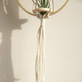 Roomtery Macrame Wooden Circle Plant Hanger, view 3