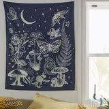 Roomtery Magic Forest Night Tapestry, view 4