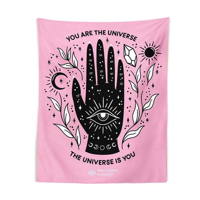 Roomtery Magic Hand Pink Tapestry