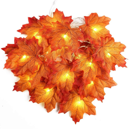Roomtery Maple Leaves Fall String Lights