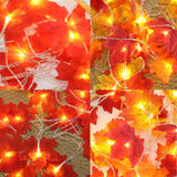 Roomtery Maple Leaves Fall String Lights, view 4