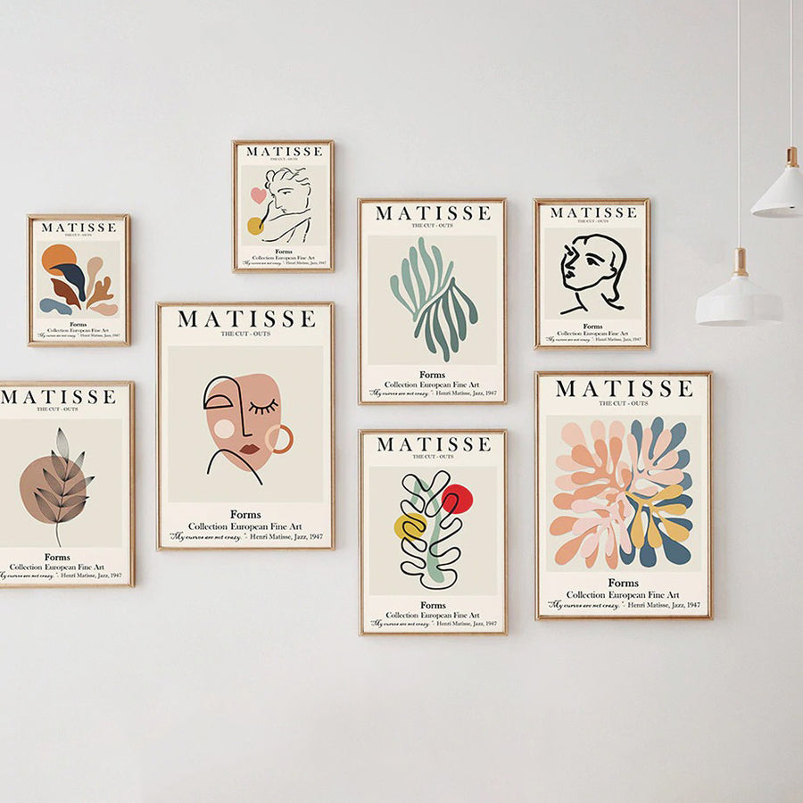 Roomtery Matisse Outline Canvas Posters
