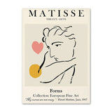 Roomtery Matisse Outline Canvas Posters, view 4