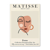 Roomtery Matisse Outline Canvas Posters, view 6