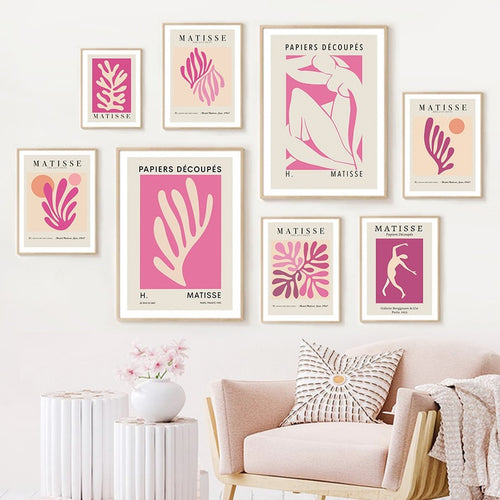 Roomtery Matisse Purple Cut Outs Canvas Posters