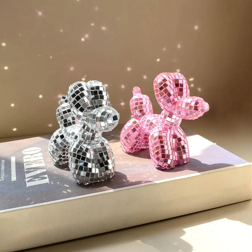 Roomtery Mini Disco Balloon Dog Decor Sculpture