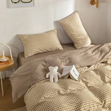 Roomtery Mini Plaid Print Pastel Bedding Set, view 2