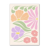 Roomtery Minimalist Aesthetic Pastel Flowers Canvas Posters, view 6