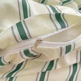 Roomtery Minimalist Green Striped Sage Bedding Set, view 5