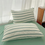 Roomtery Minimalist Green Striped Sage Bedding Set, view 6
