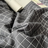 Roomtery Minimalist Grey Grid Bedding Set, view 2