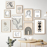 Roomtery Minimalist Outline Art Canvas Posters, view 2