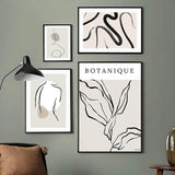 Roomtery Minimalist Outline Art Canvas Posters, view 3