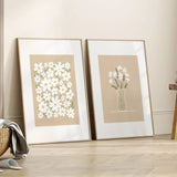 Roomtery Minimalist Pale Brown Canvas Posters, view 3