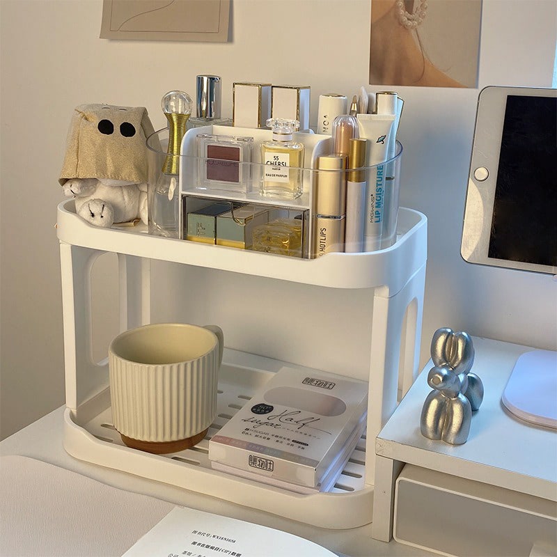 Roomtery Minimalist Two-Storey Desk Shelf