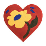 Roomtery Modern Flowers Tufted Heart Shaped Pillow, view 6