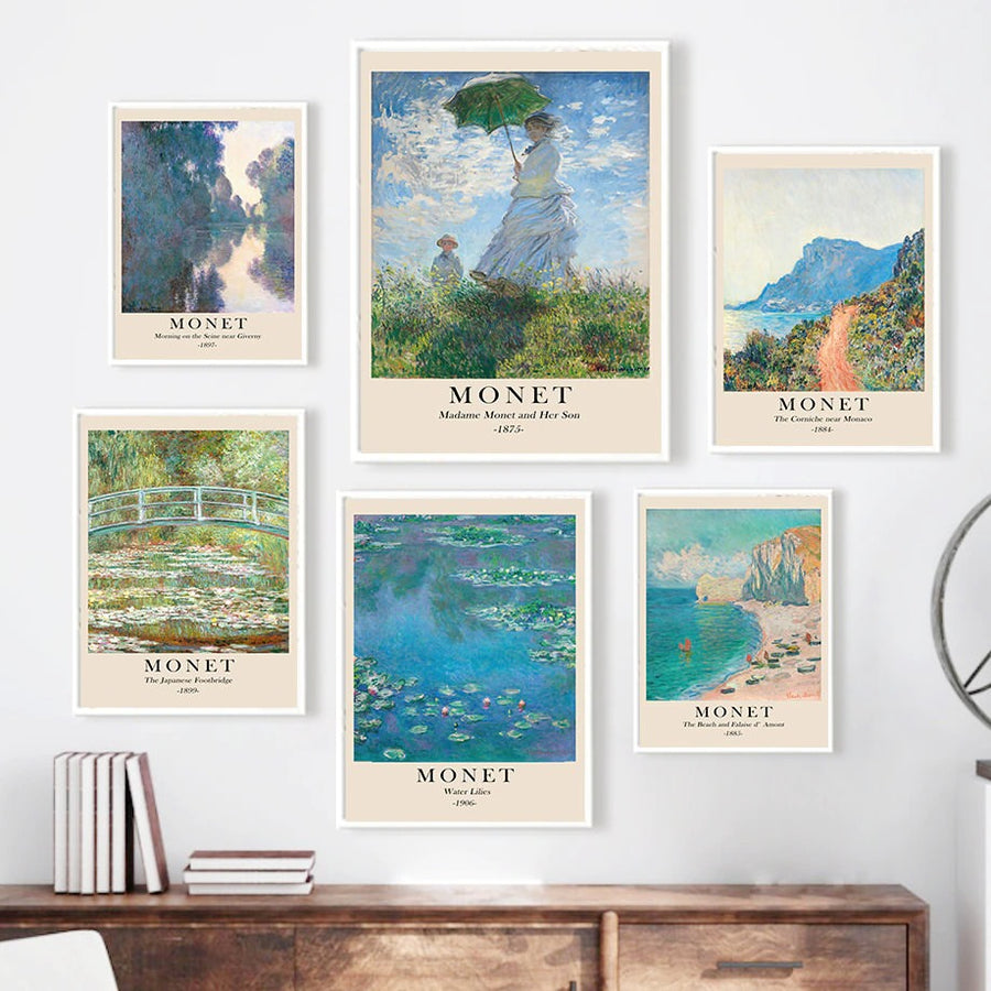 Roomtery Monet Scenery Art Canvas Posters