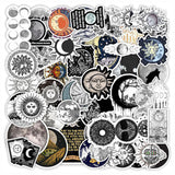 Roomtery Monochrome Sun & Moon Sticker Pack, view 3