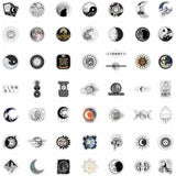 Roomtery Monochrome Sun & Moon Sticker Pack, view 4