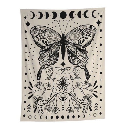 Roomtery Moon Butterfly Tapestry