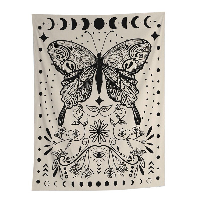 Roomtery Moon Butterfly Tapestry